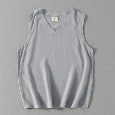 Chinese Style Retro Sleeveless Waistcoat tton Mens Casual L
