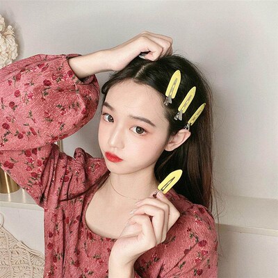 4pcs No Bend Seamless Hair Clips Side Bangs Fix Fringe Barre