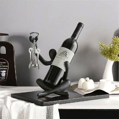 Creative Abstract Character Red Wine Rack Storage Ornament