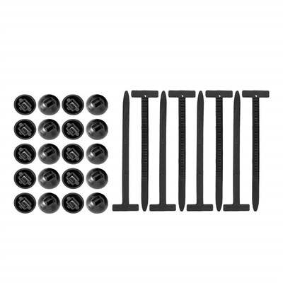 Multifunctional cable ties, snap fasteners, and rivets for s