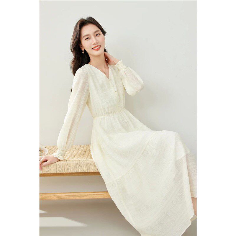 VIMLY Womens Elegant Ball Dress 2025 Spring Simple Puff