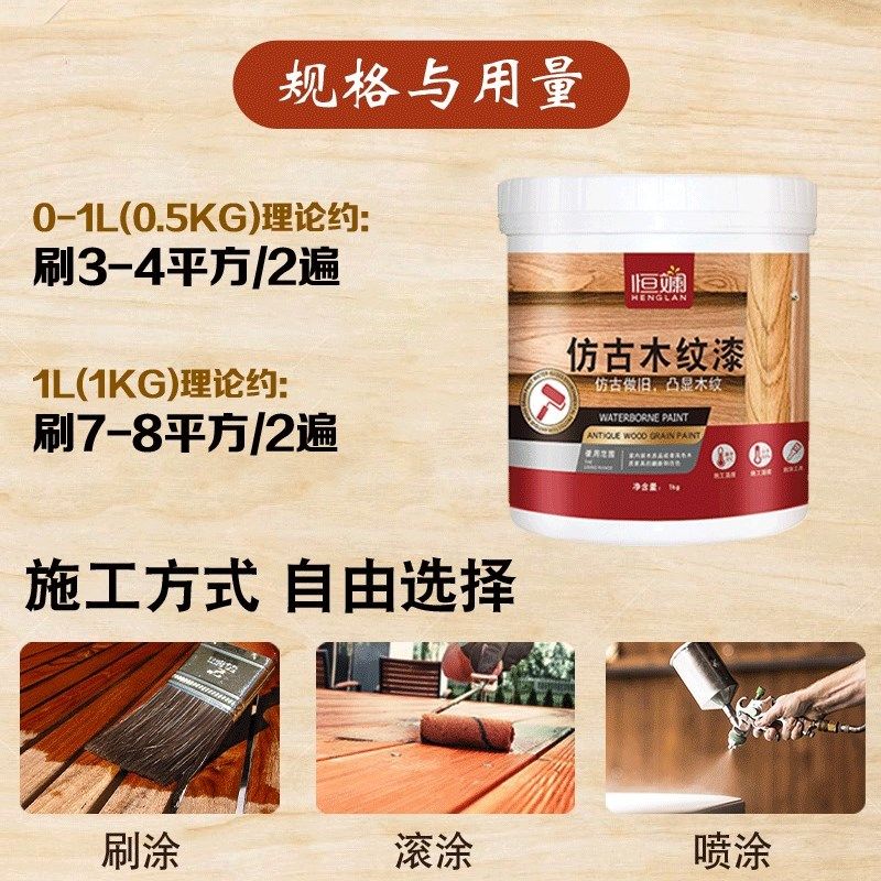 水性木器漆家具翻新改色喷漆木头木漆木门实木木纹白油漆家用自刷,基础建材,水性木器漆,淘宝优惠券,粉丝福利购,淘宝优惠卷