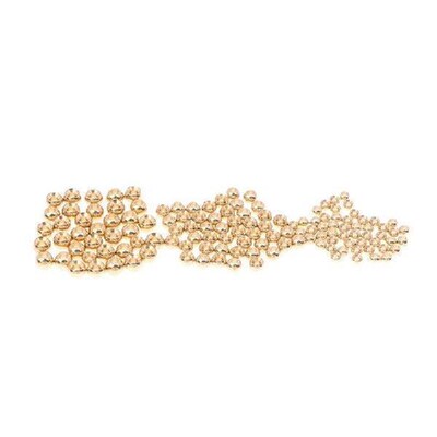 New 50pcs Brass Beads 2.4-3.8mm Fly Tying Head Multi-Color