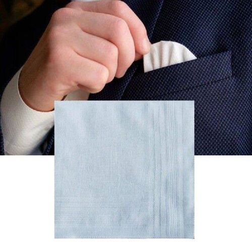 5PCS White Handkerchief Women Men High Absorbent Sweat