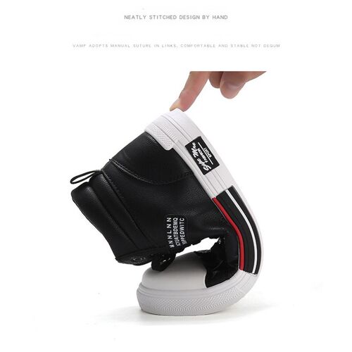 Fashion Leather Mens  Shoes Autumn High-Top Casual Shoes fo