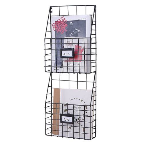 steel newspaper wall holder storage magazine book hanger