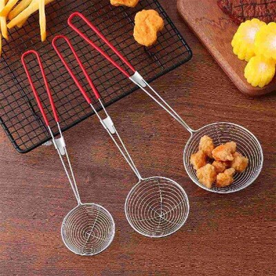 3 Pcs Slotted Spoon Stainless Steel Small Colander Spider