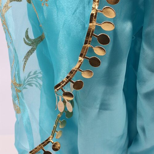 Girls Jasmine Costume Arabian Princess Dress Kids Birthday P