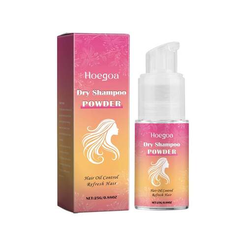 HOEGOA No-Wash Volumizing Hair Powder, a lazy-day no-wash cl