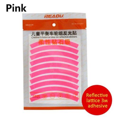 2/4PCS Two Styles Bike Reflective Stickers Wheel Decals