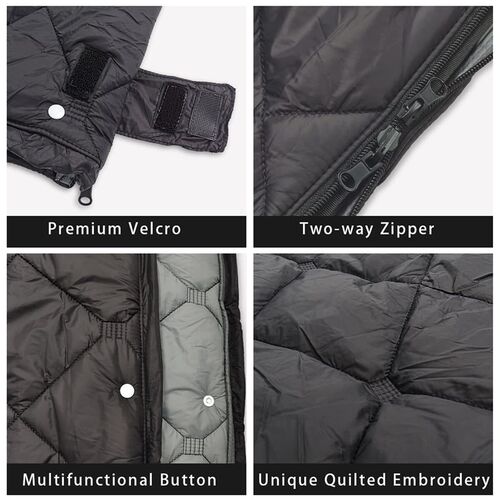 Wearable Camping Sleeping Bag Cloak Blanket Quilt Adult