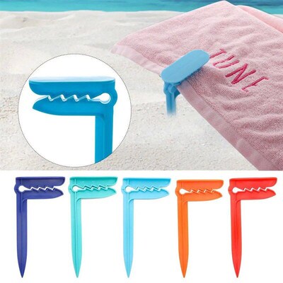 4Pcs/Set Beach Towel Clip CampBing Mat Clip Outdoor Decorati
