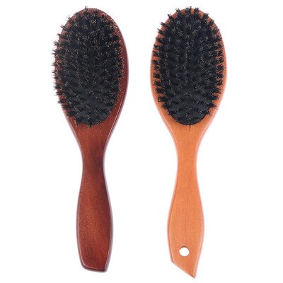 Natural Boar Bristle Hair Brush For Women Men Kid Soft