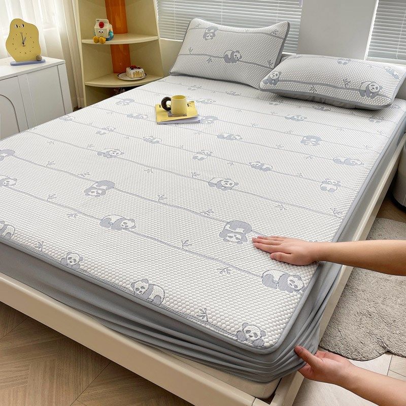 冰豆豆冰丝席夏季类凉席20新款可折叠软席夏天家用床笠款席子,床上用品,冰丝席,淘宝优惠券,粉丝福利购,淘宝优惠卷