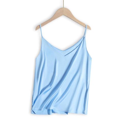 Silk Sling Womens V-neck Spring and Summer Clothes Season T
