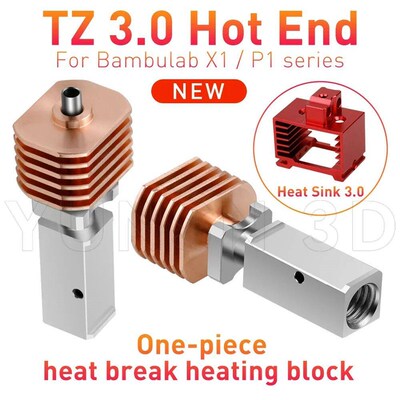 For BambuLab P1S P1P X1 X1C Upgrade Hotend Kit Heat Sinks Th