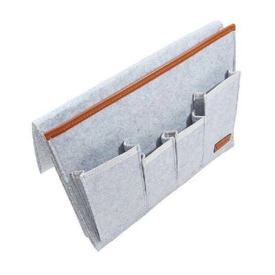 Felt Bedside Storage Bag Pouch Bed Desk Bag Sofa  Remote