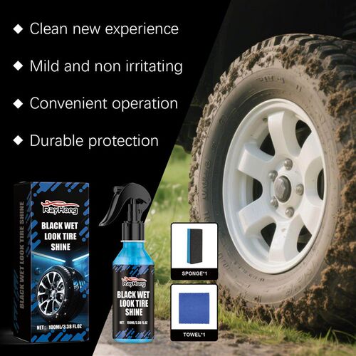 RAYHONG Tire Shine Care Spray - Automotive Tire Beauty Maint