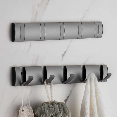 Gun Grey Invisible Clothes Hook Wall Hanging Wall Entrance C