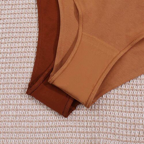Womens underwear in large size with mid waist webbing