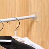 Curtain Rod Self set adhes Hooks Strong Holders 2pcs Bracket