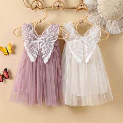 Citgeett Summer Kids Girls Princess Dress Sleeveless Mesh De