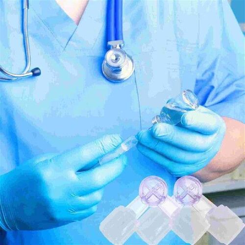5 Pcs Disposable Two-way Valve Plastic Medicine Liquid