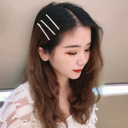 Diamond Hairpin Metal Side Clip Womens Ins Style Hair Acces