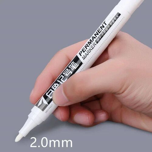 1/3/5pcs White Marker Paint Pens Waterproof Rubber Permanent