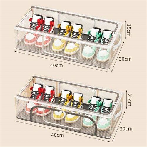 PVC Shoes Box Thick Large Capacity Shoe Holders For Bedroom