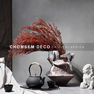 来自中式陶瓷大花船模型房客厅装饰民宿售楼处酒店不对称花瓶