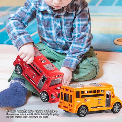 Big Size Children Simulation School Bus Toy Model Musical In