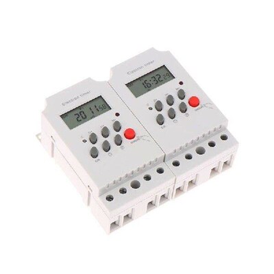 Din Rail Digital Weekly Timer DC 12V 24V Input Programmable