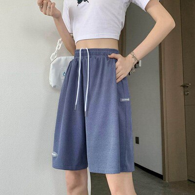 2023 New Hot Summer Womens Shorts Casual Ice Silk Biker Sho