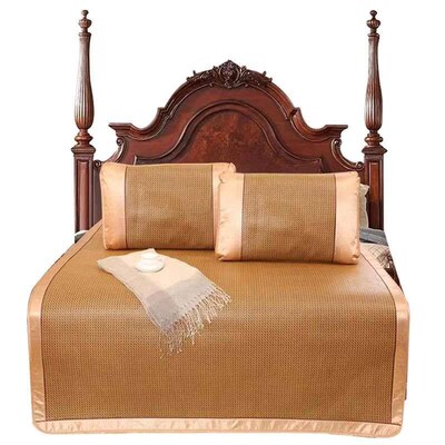 Thickened foldable rattan mat set of three 1.8m ice silk mat