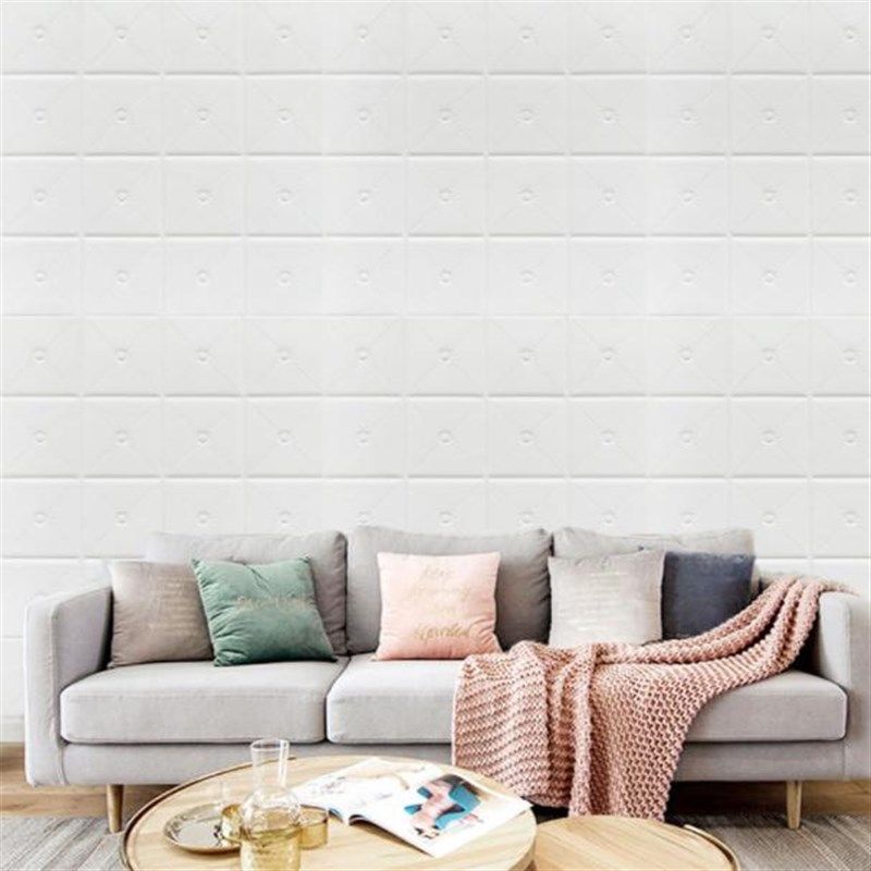 墙纸自粘3d立体纽扣墙贴出租房墙壁纸墙面宿舍装饰掉灰防水防潮,家居饰品,文化墙贴,淘宝优惠券,粉丝福利购,淘宝优惠卷