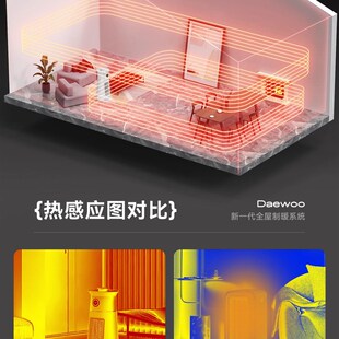 大宇取暖器家用节能速热加湿净化暖风机石墨烯红外全屋暖器每时乐