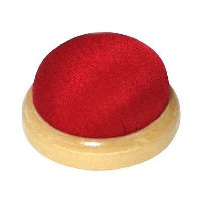 Wooden Base Cloth  Pin Cushion  Insertion for Sewing