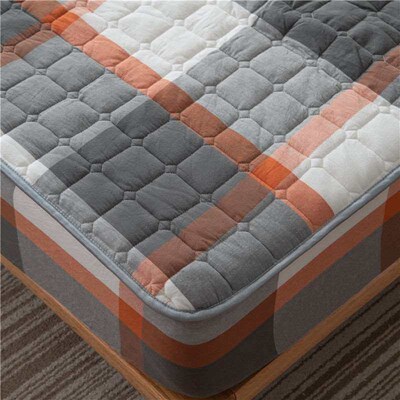 Mattess Protector Non-Slip Class A Washable Cotton Padded Be
