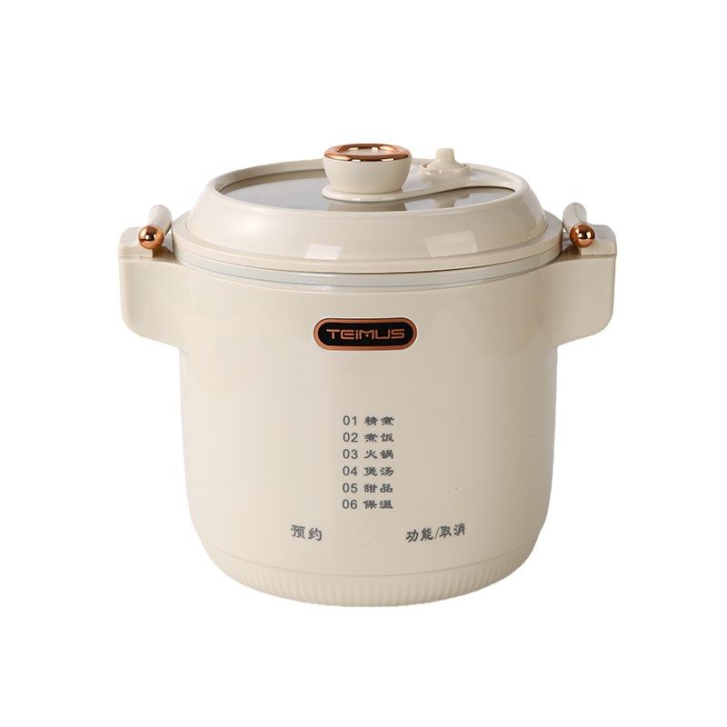 微压锅不粘锅电饭煮锅煲粥泡面打火锅超快煮炖宿舍家用多功能1.2L