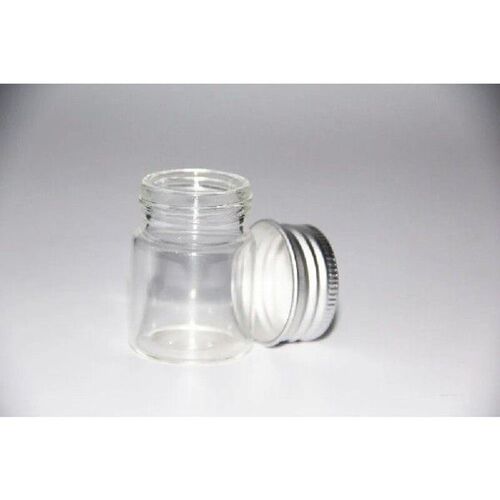 50pcs 30*40mm 15ml Small Empty Clear Bottles Glass Vials