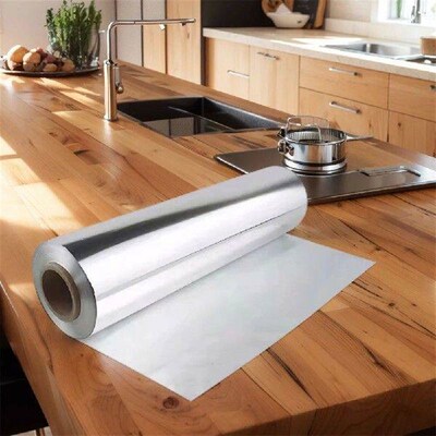1 Pack Heavy Duty Disposable Tinfoil 12.2x1.65in Aluminium
