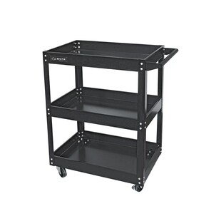 401鹰之设印三层工具推车带固定脚轮双方向轮输搬运备工具05运18