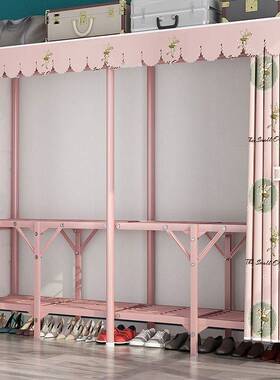 衣柜柜折叠布衣家用32622卧室免安装挂衣柜租房用纳简易收出结实