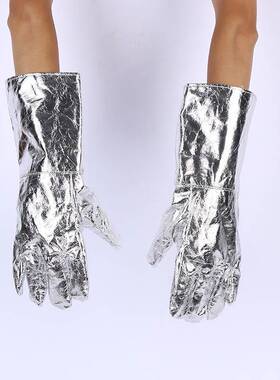 锅炉手隔套烫热耐高温手套高温炉前防手防火手套1802000型铝箔隔