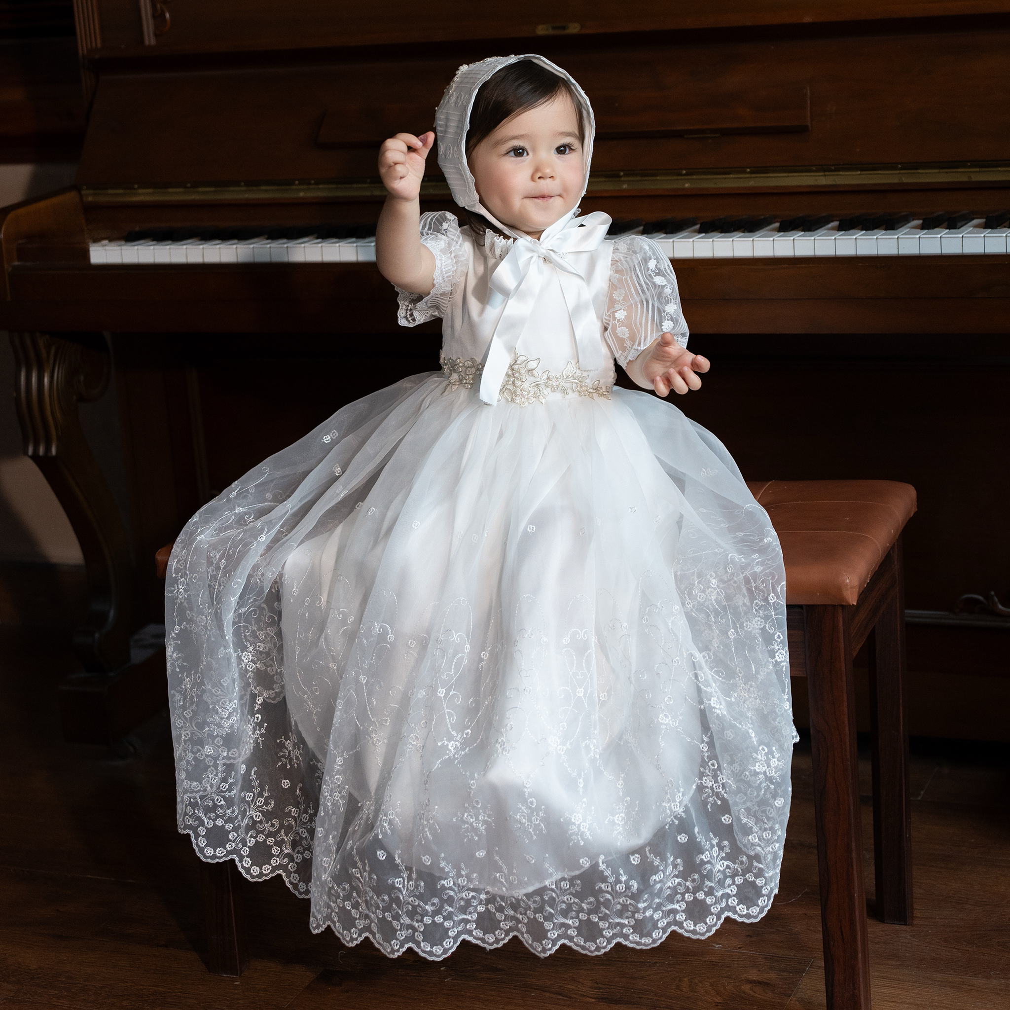 Hanakimi麒美轻奢婴幼儿礼服套装