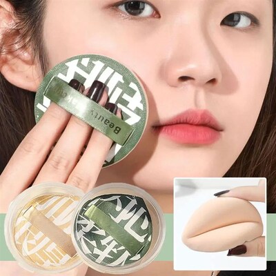 Air Cushion Cosmetic Puff Set With Storage Box Makeup Cotton