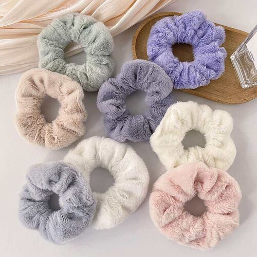 Autumn and winter new plush large intestine hair band simple