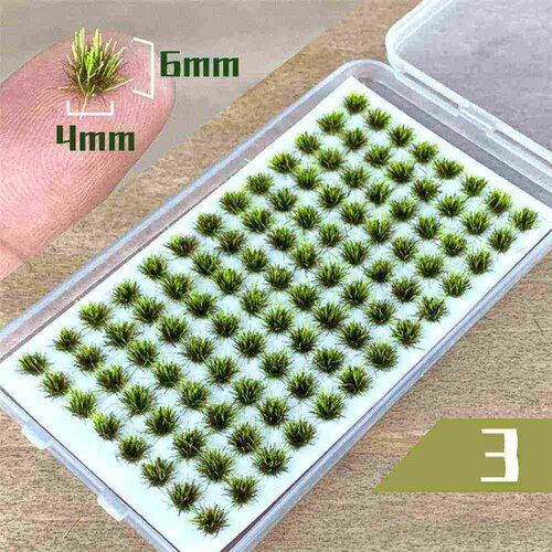 Self-Adhesive Static Grass Tufts Miniature Scenery Wildflowe