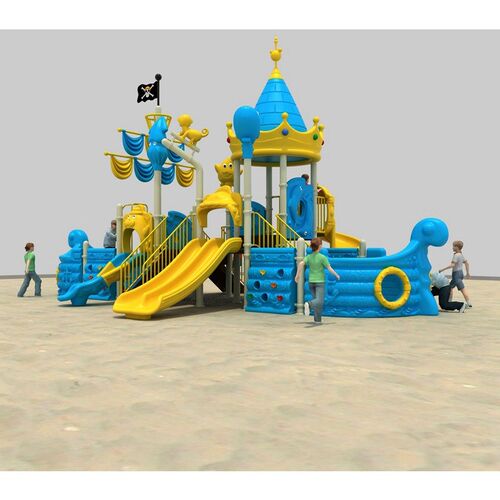Outdoor slide combination pirate ship kindergarten slide out